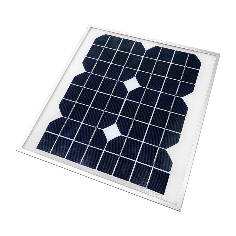跨境厂家直销18V单晶硅光伏太阳能电池板户外高效铝框充电发电板